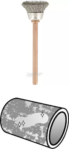 DREMEL Nemesacél kefe, 2db, 3.2mm, Dremel 26150531JA