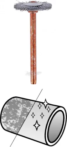 Dremel acélkefe, drótkorong, csiszoló korong 2 részes készlet 19mm Dremel 26150530JA