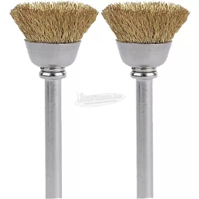   Dremel sárgaréz kefe, csiszoló korong 2 részes készlet 3.2mm Dremel 26150536JA