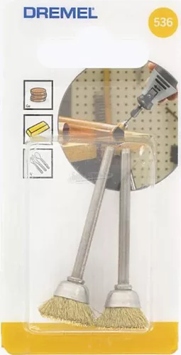 Dremel sárgaréz kefe, csiszoló korong 2 részes készlet 3.2mm Dremel 26150536JA