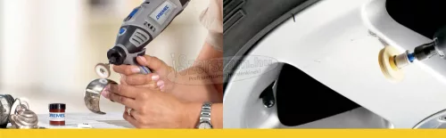 Dremel textil polírozó korong, szövet polírvatta 25mm-es átmérővel 2615S423JA