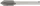 DREMEL 640 HSS marófej 6,4mm, 2615064032
