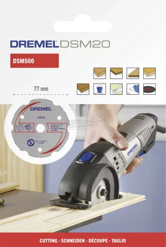 Dremel DSM500 2615S500JB Vágótárcsa, egyenes 77mm 1db 2615S500JB
