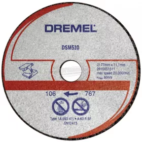   Dremel DSM510 2615S510JB Vágótárcsa, egyenes 77mm 3db 2615S510JB