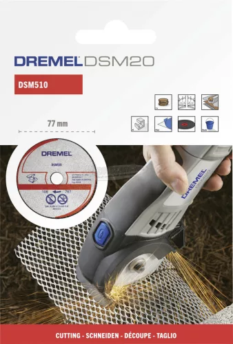 Dremel DSM510 2615S510JB Vágótárcsa, egyenes 77mm 3db 2615S510JB