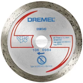   Dremel DSM540 2615S540JB Gyémánt vágótárcsa 77mm 1db 2615S540JB