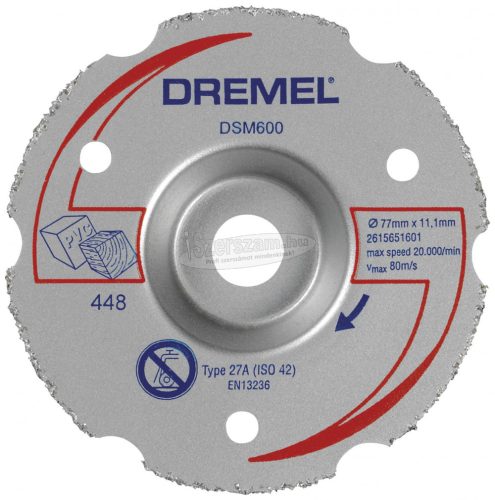 Dremel 2615S600JB Vágótárcsa, hajlított 77mm 1db 2615S600JB