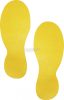 Durable Padlójelölő alakzat lábnyom sárga 5 pár 240x90x0.7mm 172704