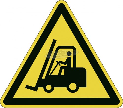 Durable Biztonsági jel "Vigyázat! Targonca" 430x430mm Sárga, Fekete 1db 173404