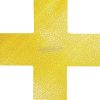 Durable Padlójelölő alakzat kereszt sárga 10db 150x150x0.7mm 170104