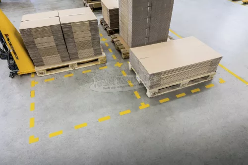 Durable Padlójelölő alakzat "T" sárga 10db 150x100x0.7mm 170004