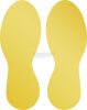 Durable Padlójelölő alakzat, eltávolítható Sárga 5 pár 90x240mm 104704