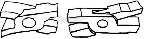 ERDI BESSEY Falcoló fogó 45°-ban hajlított 270mm D341-60