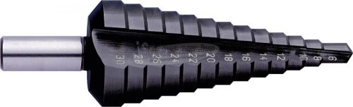 EXACT 50069 HSS lépcsős fúró 9-36mm TiAIN/86mm 3 oldalú szár 1db 50069