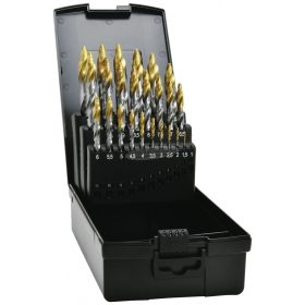   EXACT  HSS TIN-TIP csigafúró készlet 1-13/0,5mm 25 részes  DIN 338 74562