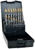 EXACT  HSS TIN-TIP csigafúró készlet 1-10/0,5mm 19 részes  DIN 338 74561