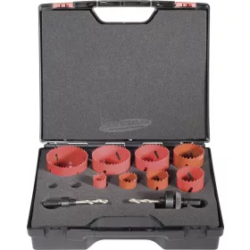   EXACT lyukfűrész készlet 22-68mm 10 részes HSS Bi-Metal 06100