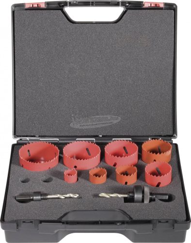 EXACT lyukfűrész készlet 22-68mm 10 részes HSS Bi-Metal 06100