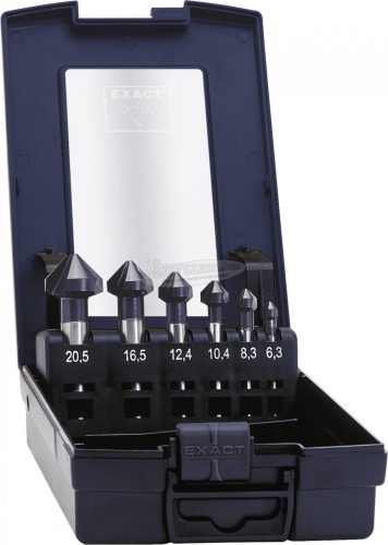 EXACT Kúpsüllyesztő készlet 6 részes 6.3-20.5mm HSS TiAIN 90° DIN 335 C 51157