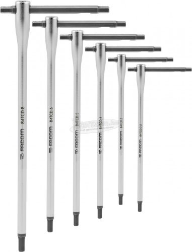 Facom állítható imbuszkulcs készlet 2,5-8mm 6 részes 84TCD.J6