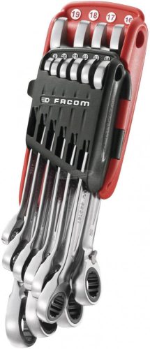 Facom 467BR.JP10PB Racsnis gyűrűs csavarkulcs készlet 10 részes 8-19mm 467BR.JP10PB