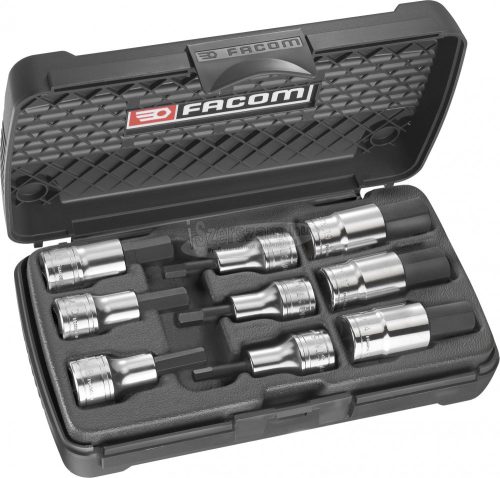 Facom Rátűzőkulcs készlet 6szög 5-19mm 9 részes 1/2" STM.J9APB