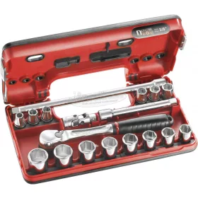   Facom Dugókulcs készlet Metrikus 3/8" 17 részes JL.DBOX1PB