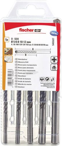 fischer falazat fúró D-SDX készlet 5-12mm 5részes 545507
