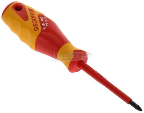 GEDORE szigetelt csavarhúzó Pozidriv PZ1x80mm 1000V VDE 2160 PZ1 1612182