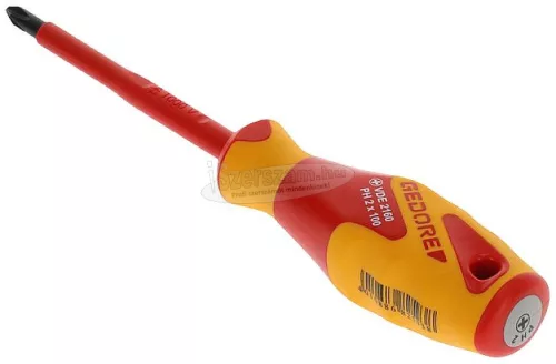GEDORE szigetelt csavarhúzó Phillips PH2x100/210mm 1000V VDE 2160 PH2 1612123