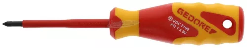 GEDORE szigetelt csavarhúzó Phillips PH1x80/180mm 1000V VDE 2160 PH1 1612115