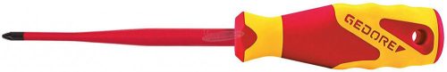 GEDORE szigetelt csavarhúzó SLIM DRIVE, Pozidriv PZ1x80mm 1000V VDE 2162 PZ1 2824469