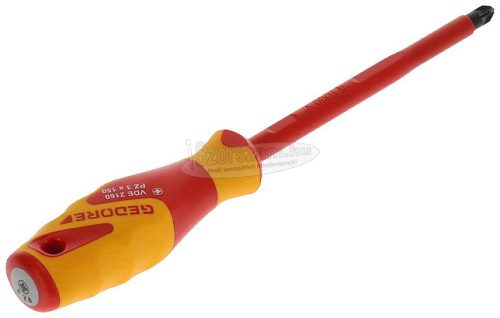 GEDORE szigetelt csavarhúzó Pozidriv PZ3x150mm 1000V VDE 2160 PZ3 1612204