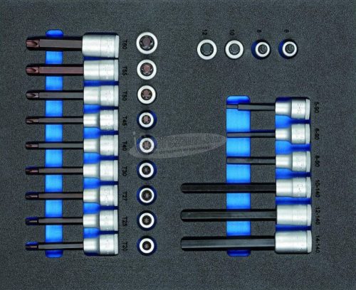GEDORE rátűzőkulcs (bit-dugókulcs) készlet 1/2" TS CT2-ITX19 2957450