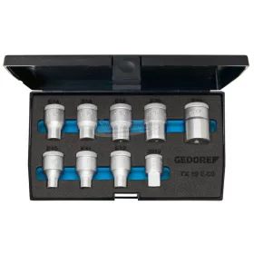   GEDORE Dugókulcs készlet külső TORX E10-E24 9 részes 1/2" TX 19 E-09 6265970