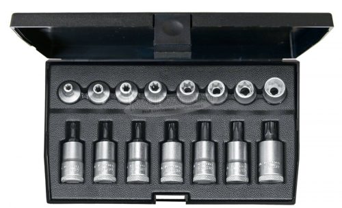 GEDORE Külső+Belső (TX) Rátűzőkulcs készlet T20-T50+E5-E14 15 részes 3/8" 1509942