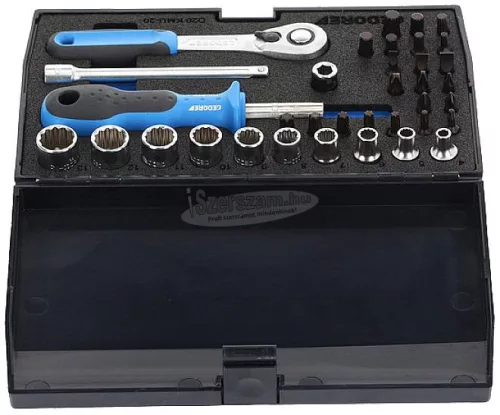 GEDORE Dugókulcs készlet 1/4" 37 részes D 20 KMU-20 1822373