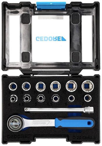 GEDORE Dugókulcs készlet Metrikus 1/4" 14 részes UD profil 4-13mm D 20 DMU-3 1815598