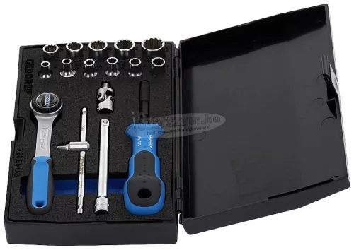 GEDORE Dugókulcs készlet Metrikus 1/4" 17 részes UD profil 4-13mm D 20 EMU-3 1815652