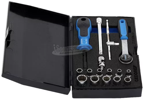 GEDORE Dugókulcs készlet Metrikus 1/4" 17 részes UD profil 4-13mm D 20 EMU-3 1815652