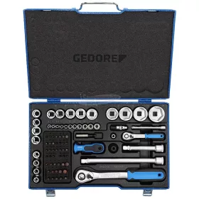   GEDORE Dugókulcs készlet Metrikus 1/4"+1/2" 81részes 19 V20 U-20 1550691