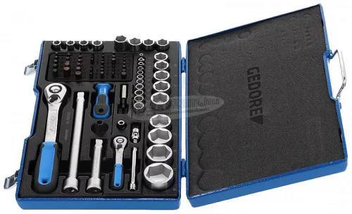 GEDORE Dugókulcs készlet Metrikus 1/4"+1/2" 81részes 19 V20 U-20 1550691