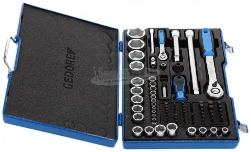 GEDORE Dugókulcs készlet Metrikus 1/4"+1/2" 81részes 19 V20 U-20 1550691