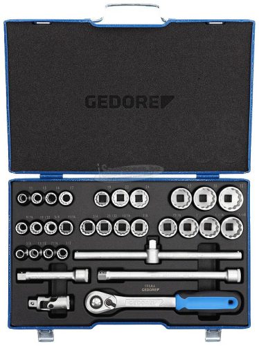 GEDORE Dugókulcs készlet Metrikus 1/2" 31 részes D 19 XMAU-20 2546043