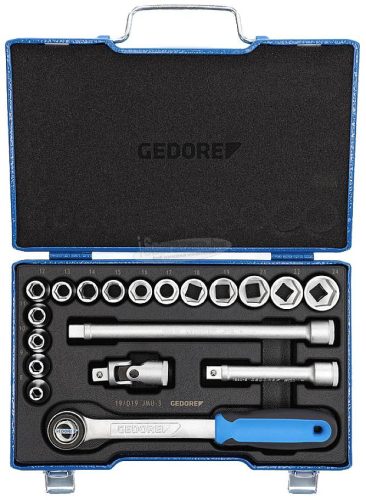 GEDORE Dugókulcs készlet Metrikus 1/2" 17 részes 19 JMU-3 2682842