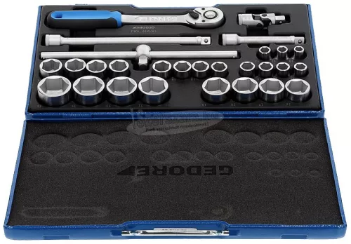 GEDORE Dugókulcs készlet Metrikus 1/2" 28 részes 19 VMU-10 2682869