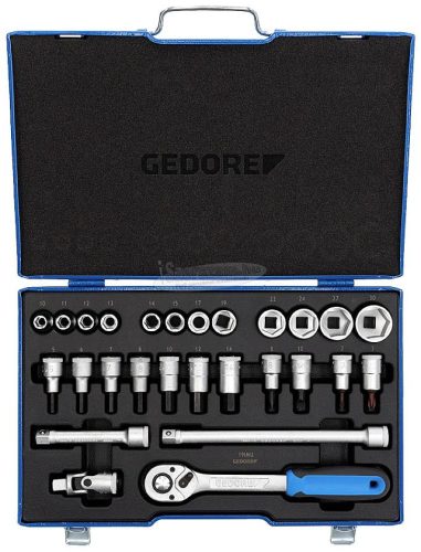 GEDORE Dugókulcs készlet Metrikus 1/2" 10-30mm 27 részes 19 IMU-10 6139750