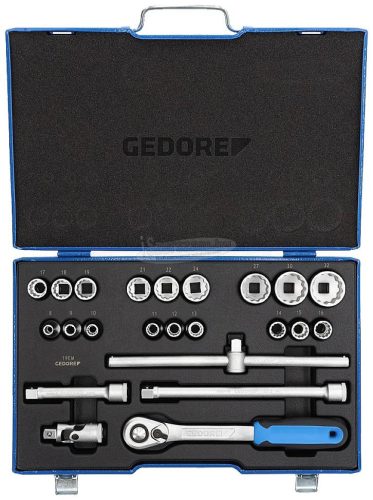 GEDORE Dugókulcs készlet Metrikus 1/2" 23 részes UD profil 8-32mm D 19 EMU-20 2545845