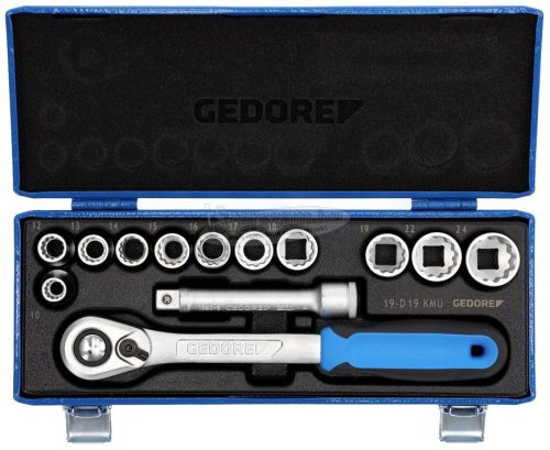 GEDORE Dugókulcs készlet Metrikus 1/2" 13 részes UD profil 10-24mm D 19 KMU-20 2545829