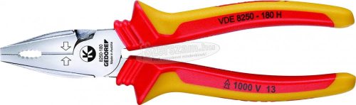 GEDORE szigetelt Erő kombinált fogó 180mm VDE 1000V SB VDE 8250-180 H 1699849